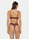 Calvin Klein MODERN LACE Womens Bra & Thong Gift Set Mauve Wine