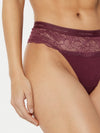 Calvin Klein MODERN LACE Womens Bra & Thong Gift Set Mauve Wine