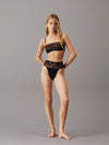 Calvin Klein MODERN LACE Womens Unlined Bralette Black