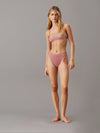 Calvin Klein MODERN LACE Womens Unlined Bralette Red Grape