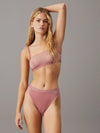 Calvin Klein MODERN LACE Womens Unlined Bralette Red Grape
