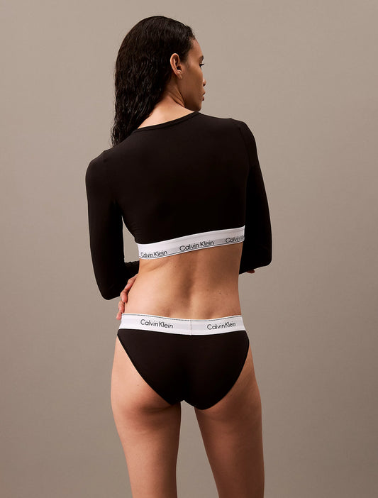 Calvin Klein MODERN COTTON Womens T-Shirt Bralette Black