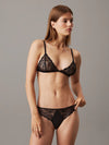 Calvin Klein CK INSTINCT Womens Thong & Bra Gift Set Black