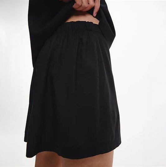 Calvin Klein WOVEN VISCOSE Sleep Short Womens Black