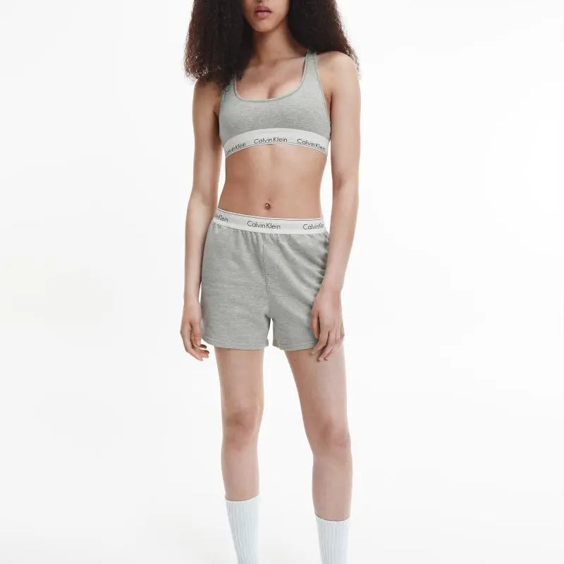 Calvin Klein MODERN COTTON Pyjama Shorts Womens Grey Heather