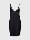 Calvin Klein SCULPT LACE LOUNGE Full Slip Nightdress Womens Black