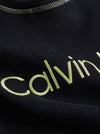 Calvin Klein FUTURE SHIFT Womens Sweatshirt Black Sunny Lime