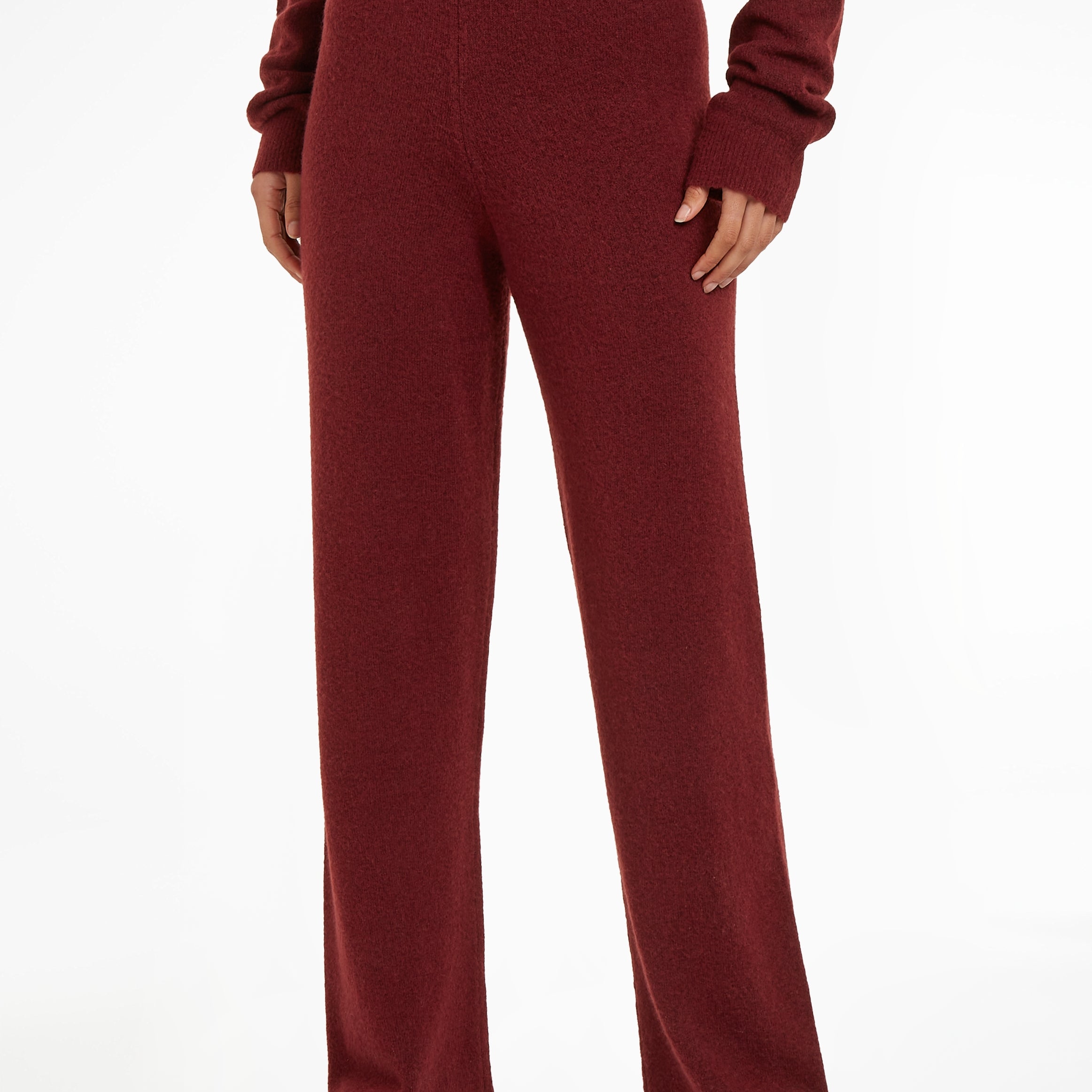Calvin Klein Womens Pants Tawny Port Red
