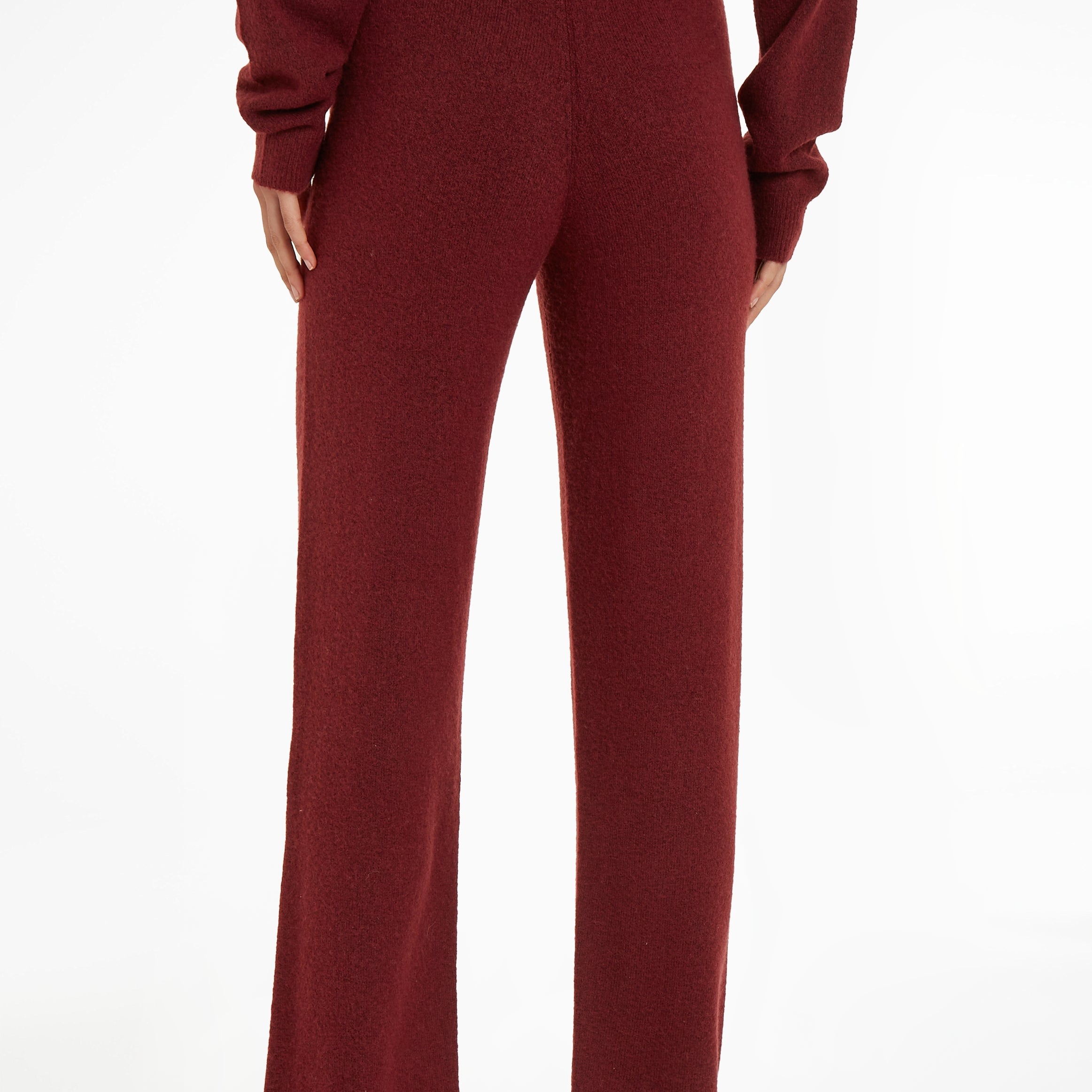 Calvin Klein Womens Pants Tawny Port Red