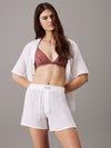 Calvin Klein PURE TEXTURED Womens Pyjama Shorts White