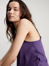 Calvin Klein PURE SHEEN Cami and Shorts Pyjama Set Womens Purple Plumeria