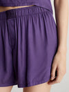 Calvin Klein PURE SHEEN Cami and Shorts Pyjama Set Womens Purple Plumeria