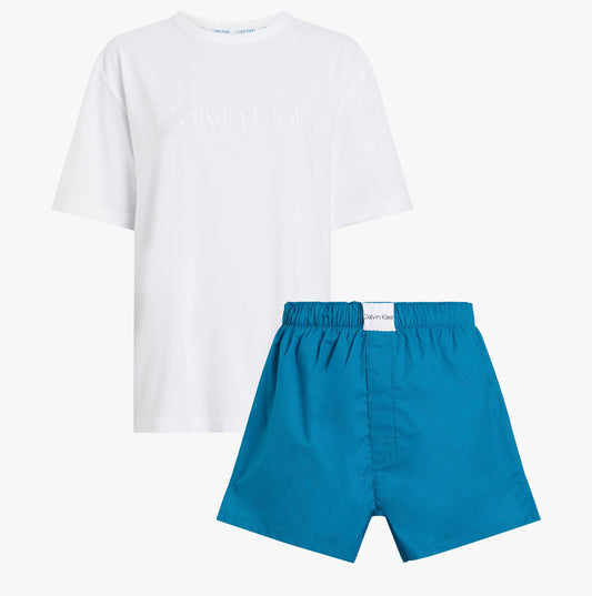 Calvin Klein MODERN COTTON Womens Short Pyjama Set Multicoloured