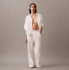 Calvin Klein COTTON POPLIN Womens Pyjama Pants White