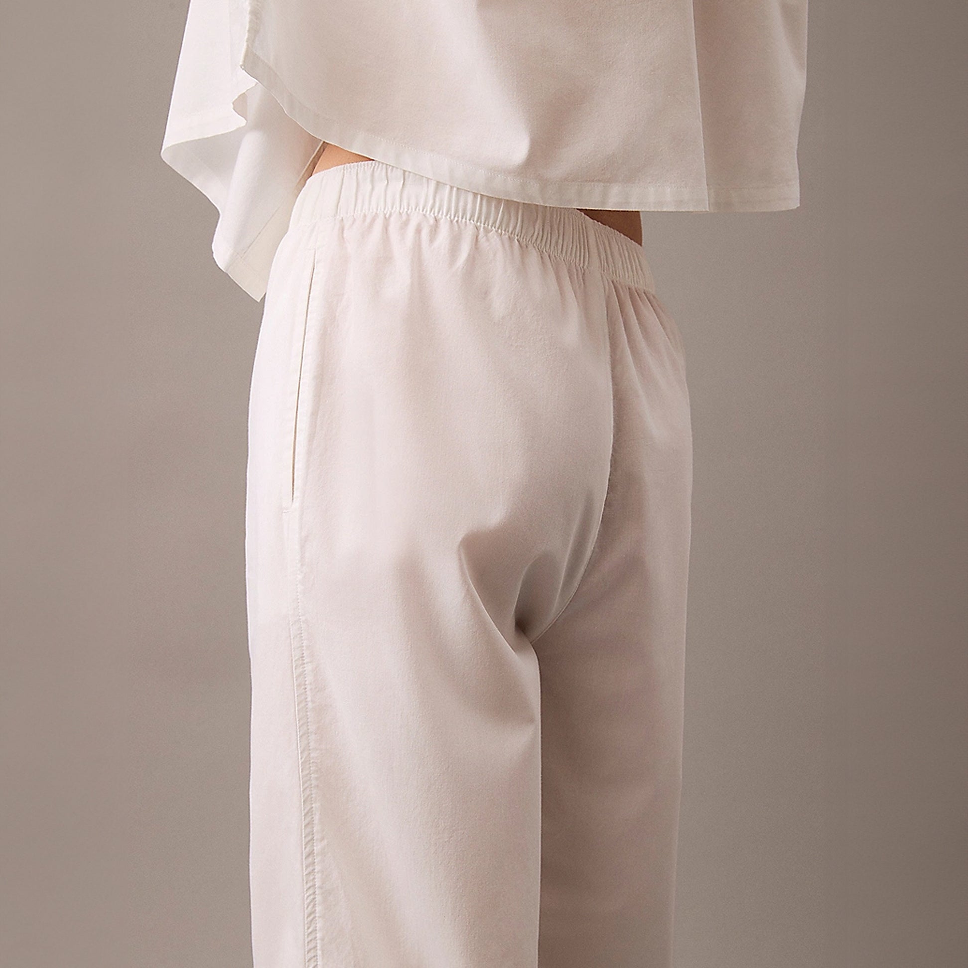Calvin Klein COTTON POPLIN Womens Pyjama Pants White