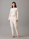 Calvin Klein TONAL LOGO LOUNGE Womens Joggers Sandshell