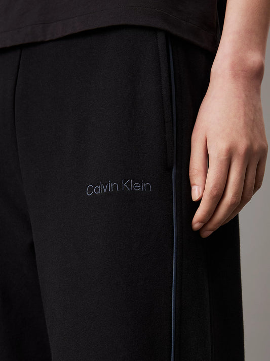 Calvin Klein TONAL LOGO LOUNGE Womens Joggers Black