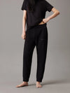 Calvin Klein TONAL LOGO LOUNGE Womens Joggers Black