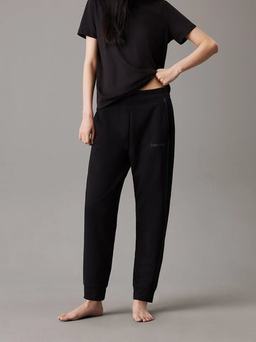 Calvin Klein TONAL LOGO LOUNGE Womens Joggers Black