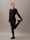 Calvin Klein MODERN TERRY Womens Full Zip Hoodie Black