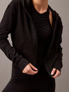 Calvin Klein MODERN TERRY Womens Full Zip Hoodie Black