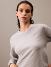 Calvin Klein MODERN TERRY Womens Sweatshirt Grey Heather