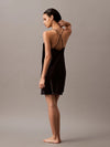 Calvin Klein SATIN Womens Slip Night Dress Black