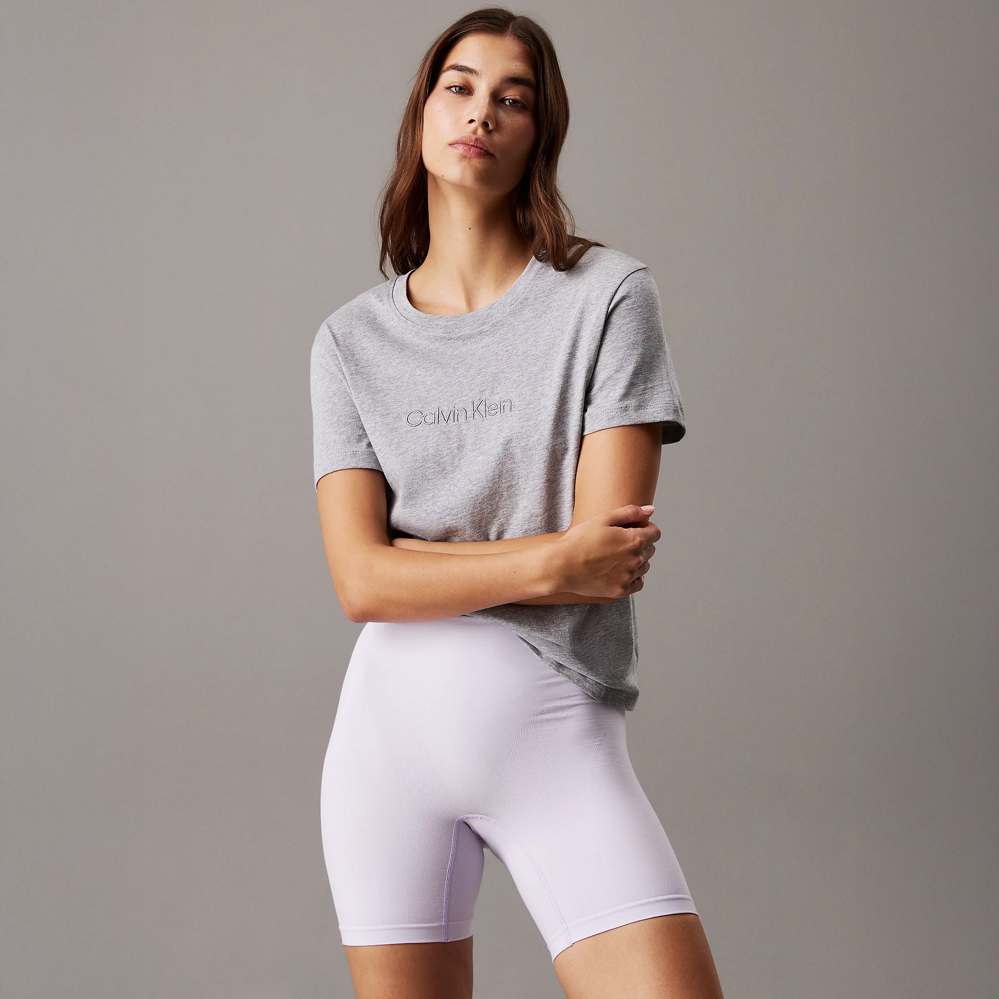 Calvin Klein Womens Lounge T-Shirt Grey Heather