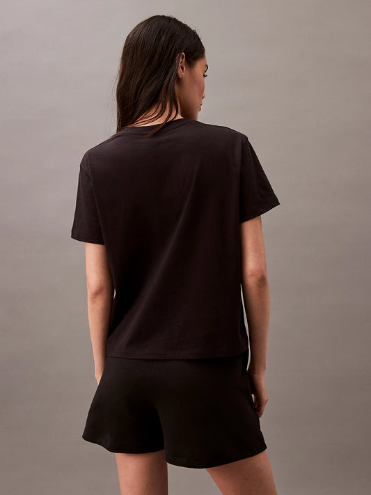 Calvin Klein COTTON TEES Womens T Shirt Black