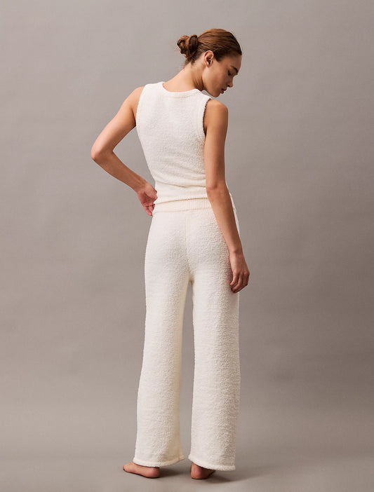 Calvin Klein PLUSH SWEATER Womens Pants Ivory