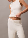 Calvin Klein PLUSH SWEATER Womens Pants Ivory