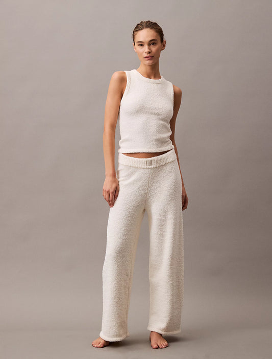 Calvin Klein PLUSH SWEATER Womens Pants Ivory