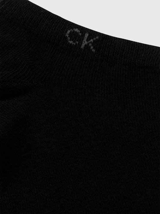 Calvin Klein 2 Pack Mens Ankle Trainer Socks Black