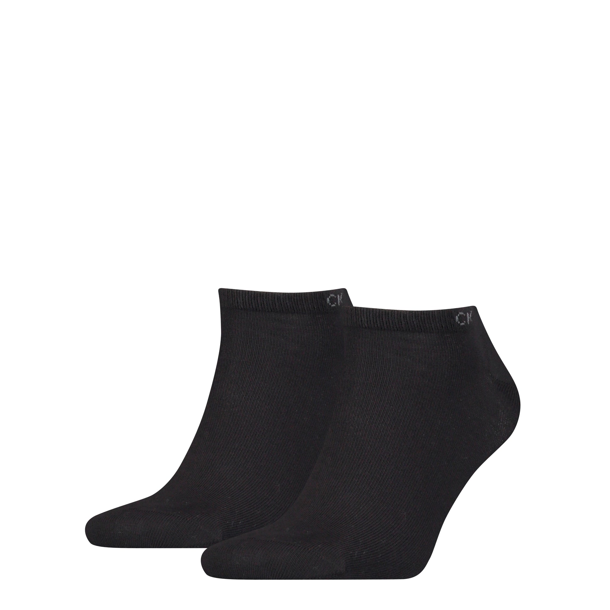 Calvin Klein 2 Pack Mens Ankle Trainer Socks Black