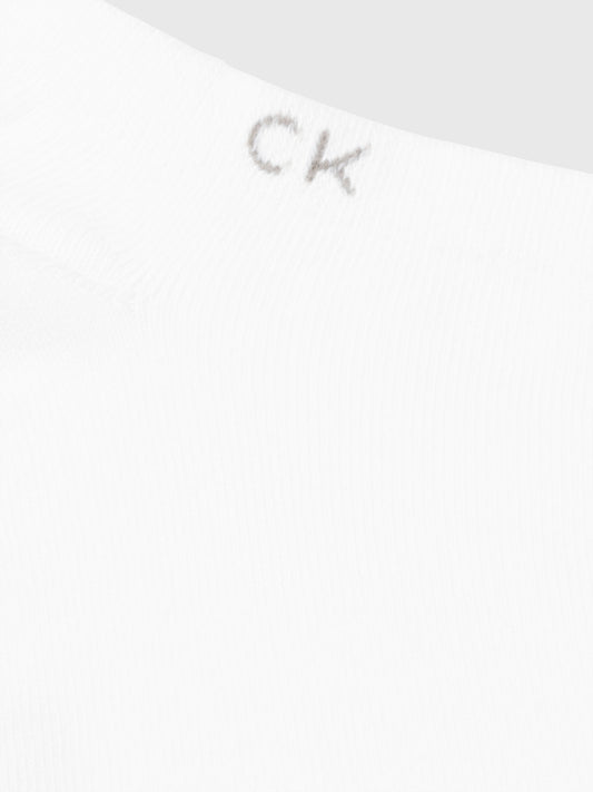Calvin Klein 2 Pack Mens Ankle Trainer Socks White