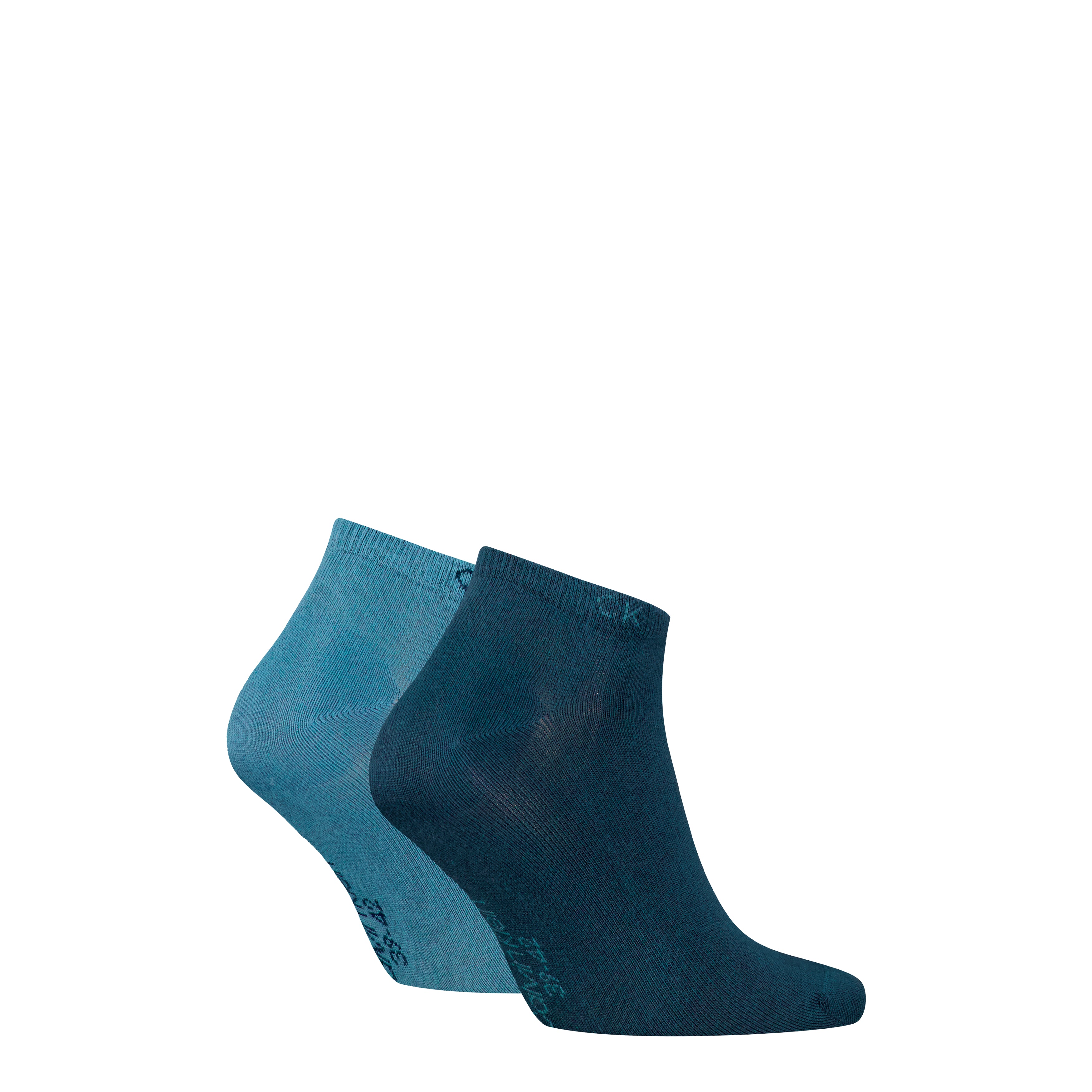 Calvin Klein 2 Pack Mens Ankle Trainer Socks Blue