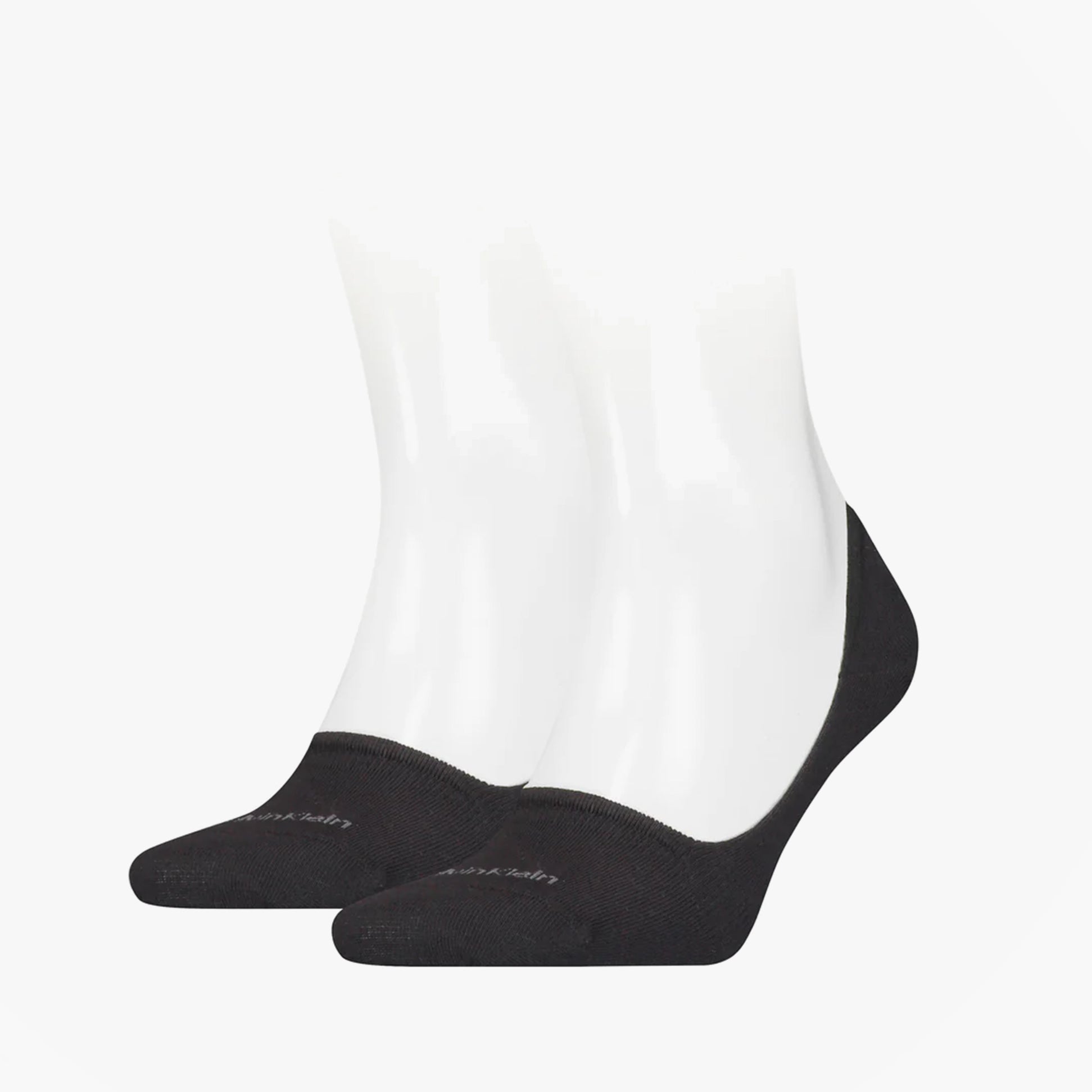 Calvin Klein 2 Pack Mens Invisible Socks Black