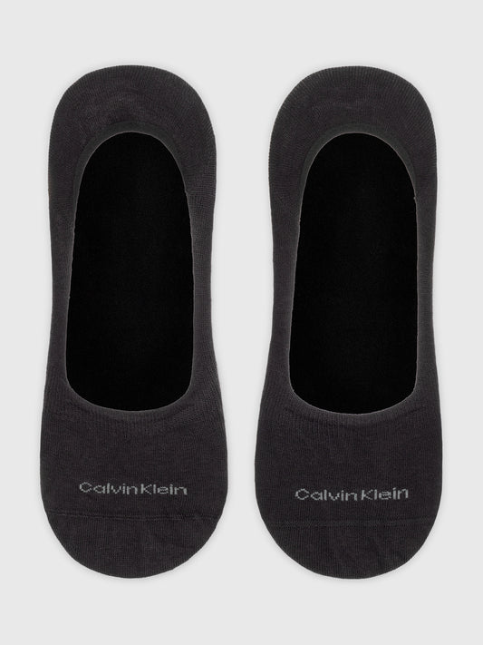 Calvin Klein 2 Pack Mens Invisible Socks Black