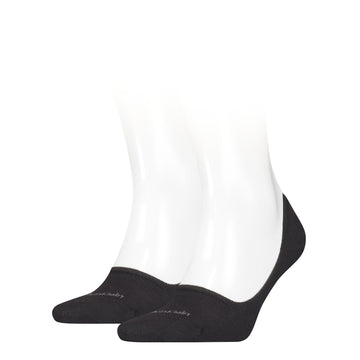 Calvin Klein 2 Pack Mens Invisible Socks Black