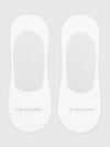 Calvin Klein 2 Pack Mens Invisible Socks White