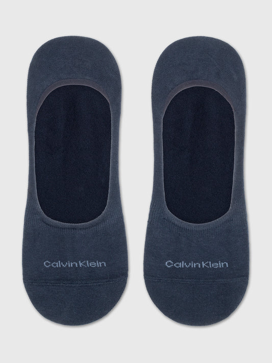 Calvin Klein 2 Pack Mens Invisible Socks Navy