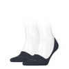 Calvin Klein 2 Pack Mens Invisible Socks Navy