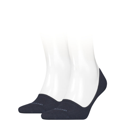 Calvin Klein 2 Pack Mens Invisible Socks Navy