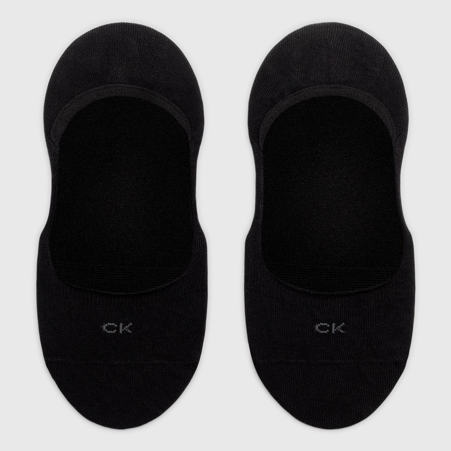 Calvin Klein 2 Pack Womens Invisible Socks Black