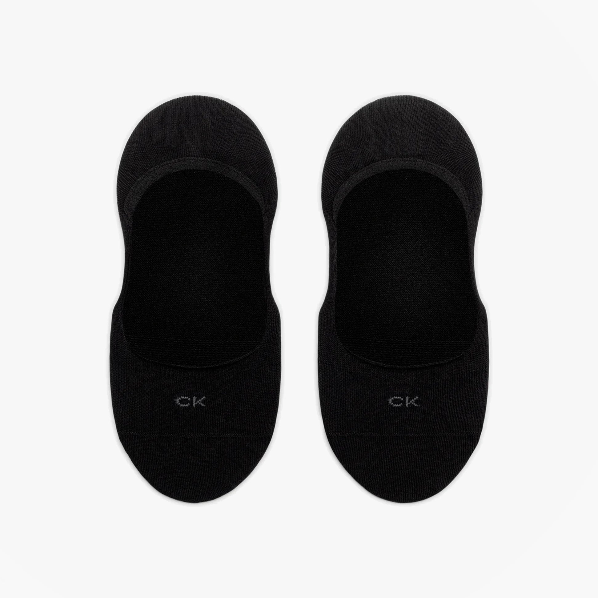 Calvin Klein 2 Pack Womens Invisible Socks Black