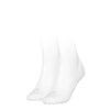 Calvin Klein 2 Pack Womens Invisible Socks White
