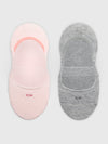 Calvin Klein 2 Pack Womens Invisible Socks Pink