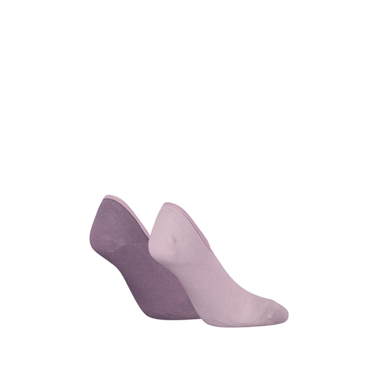 Calvin Klein 2 Pack Womens Invisible Socks Lilac