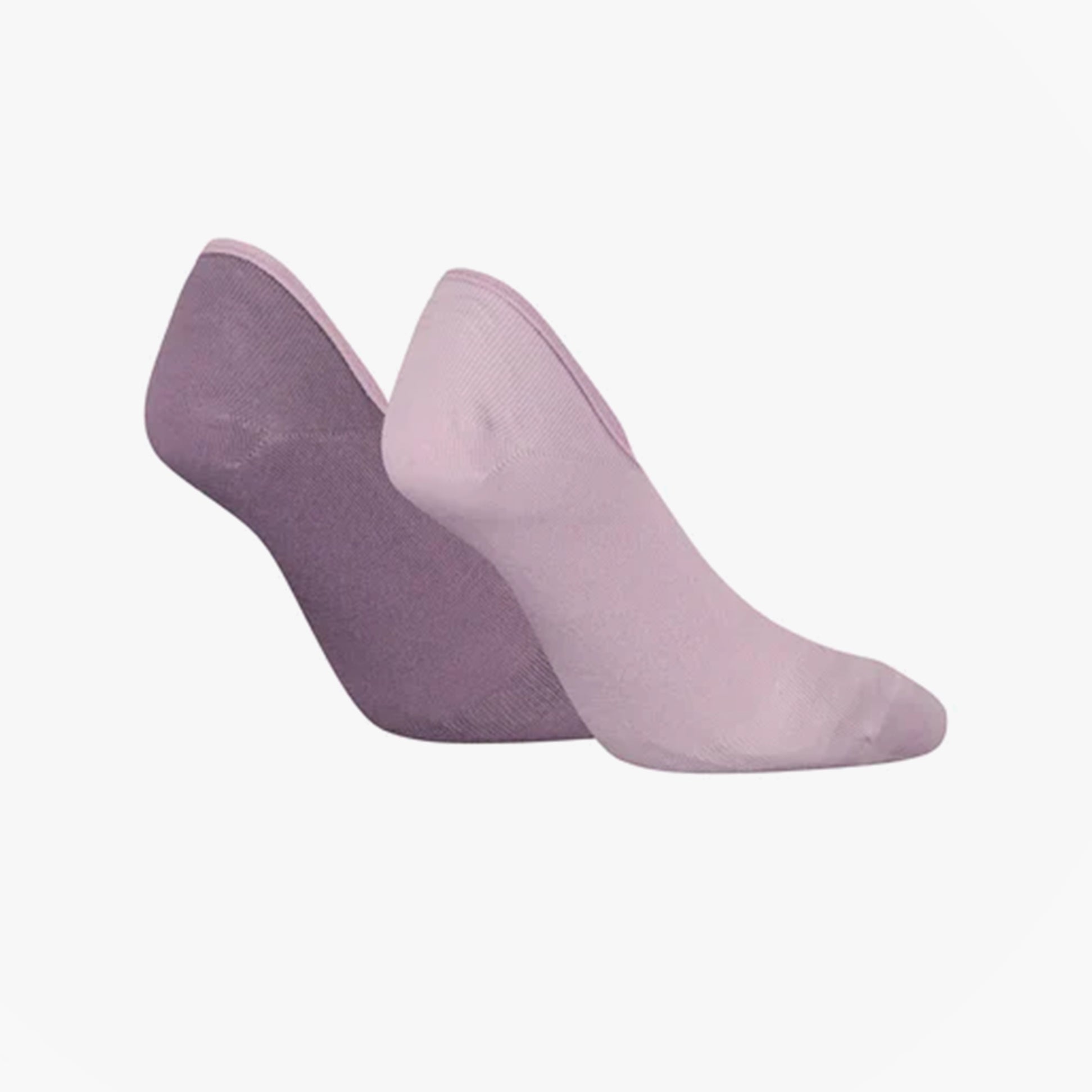 Calvin Klein 2 Pack Womens Invisible Socks Lilac