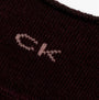 Calvin Klein 2 Pack Womens Invisible Socks Pink Combo detail view showing CK logo on the fabric.